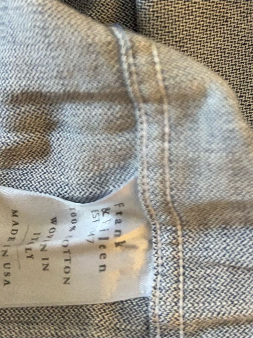 Frank & Eileen Mary Dress Denim Distressed casual Midi Size S - Picture 11 of 13